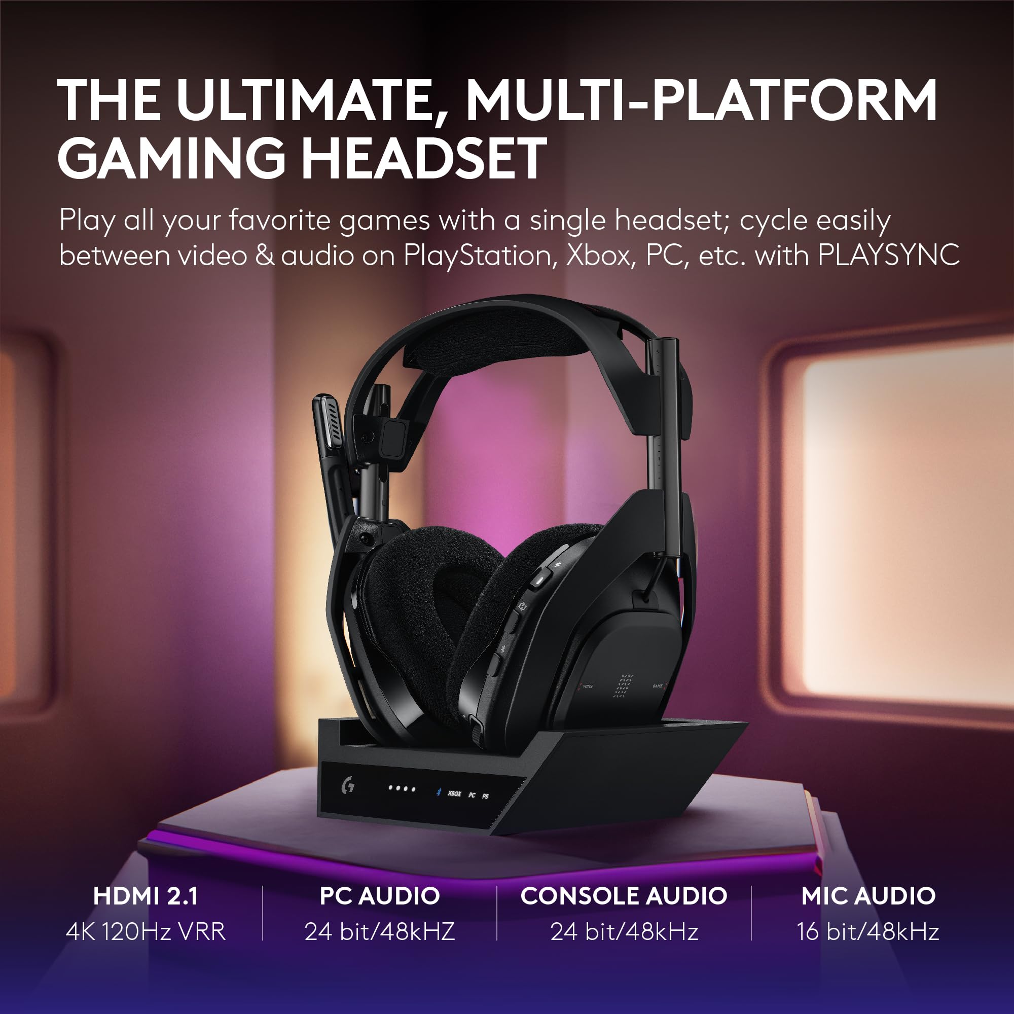 LogicoolG ロジクール ASTROアストロ A50X Logitech G Astro A50 X Wireless Gaming Headset + Base Station